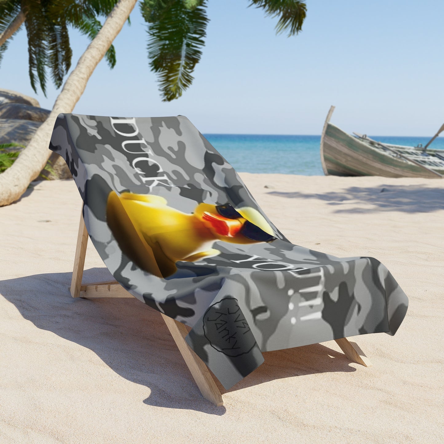 DUCK YOU Beach Towel