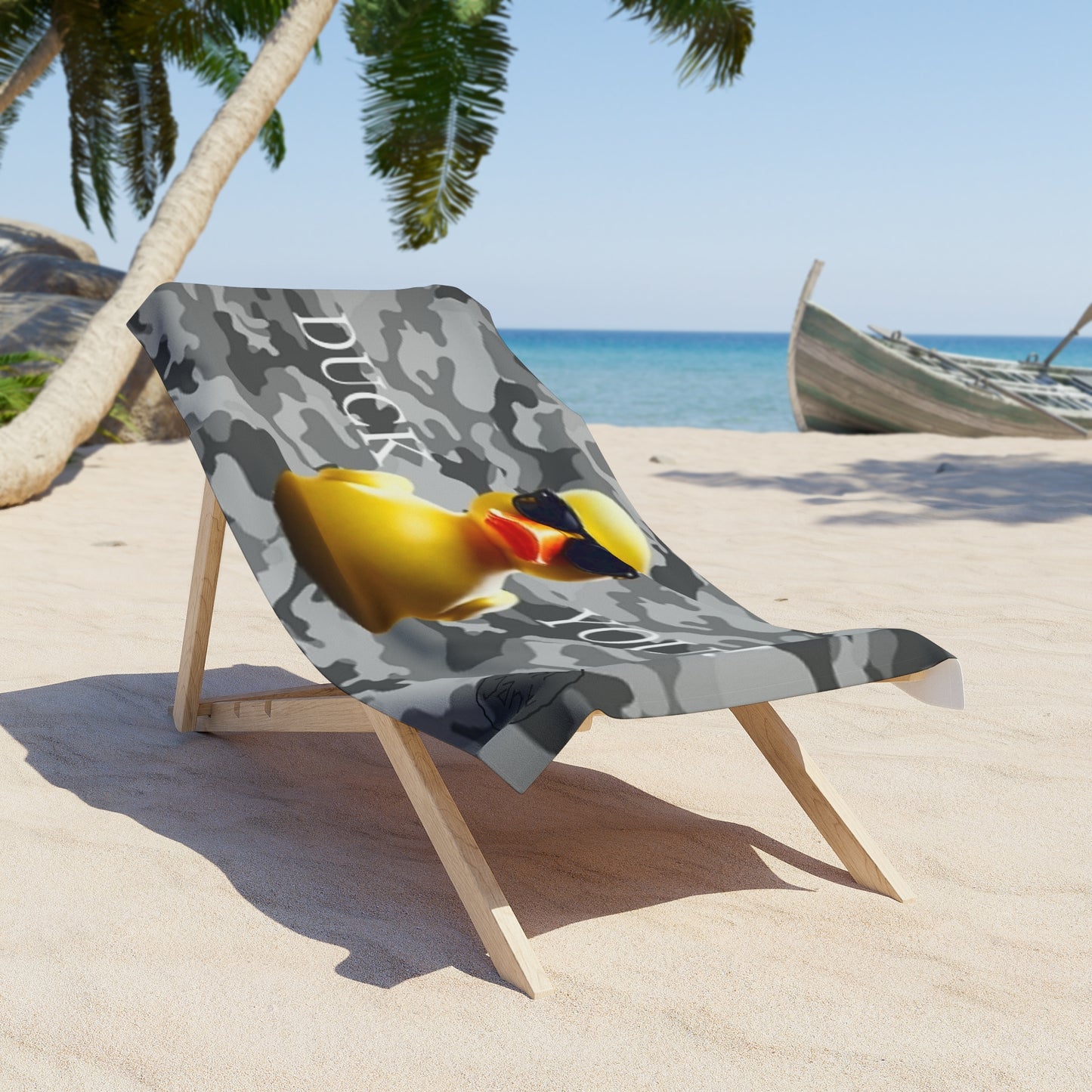 DUCK YOU Beach Towel