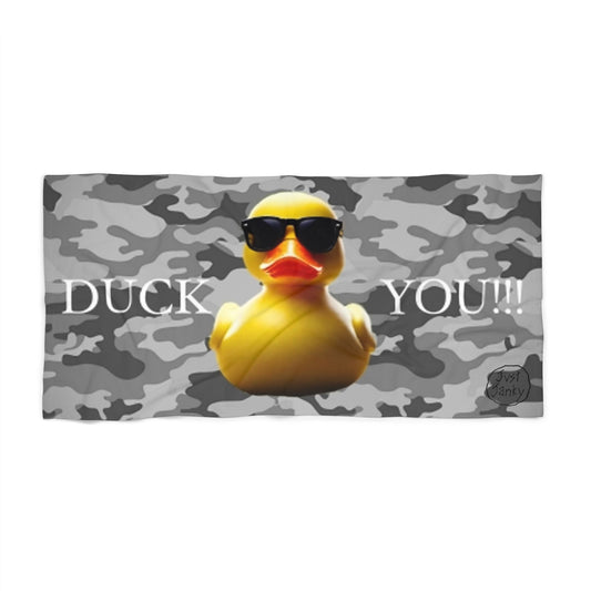DUCK YOU Beach Towel